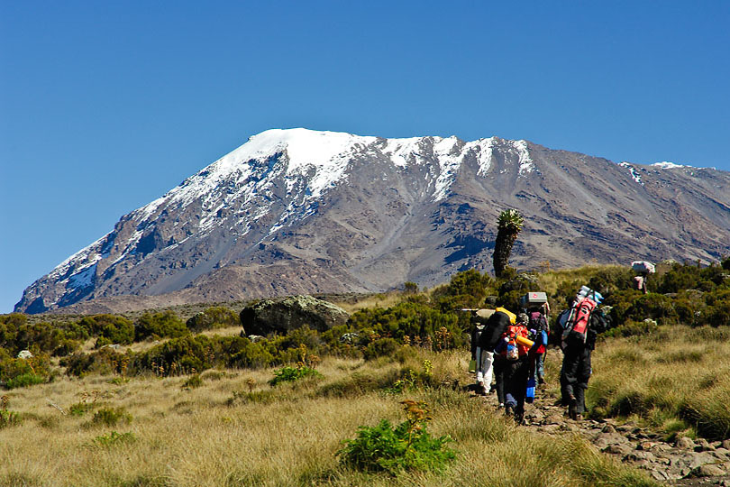 Traditionally the Chagga did not climb high<p> on Kilimanjaro, with tourism increasing Chagga porters <p>are hired to carry equipment to the Roof of Africa.