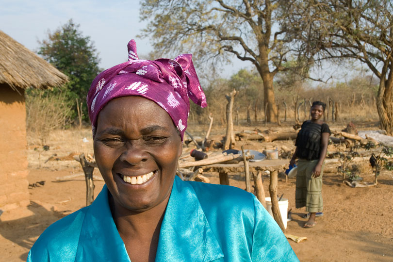 The woman is a successful and happy owner <p>of several dairy cows