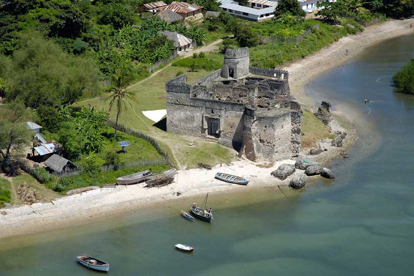 Historic fort on Kilwa Kisiwani Tanzania - <p>Kilwa was a huge trade center between AD 1100-1853