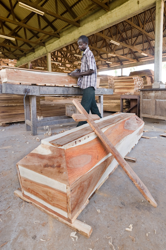 Due to the HIV-AIDS crisis a timber sawmill<p> decided to employ carpenters to make coffins